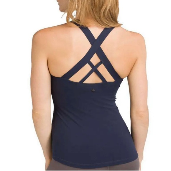 Prana Verana Bra Tank in Nautical Navy - Picture 1 of 9